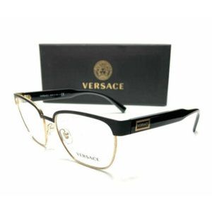 Versace Men's Matte Black Pillow Eyeglasses!